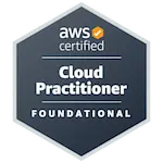 AWS Certified Cloud Practitioner badge